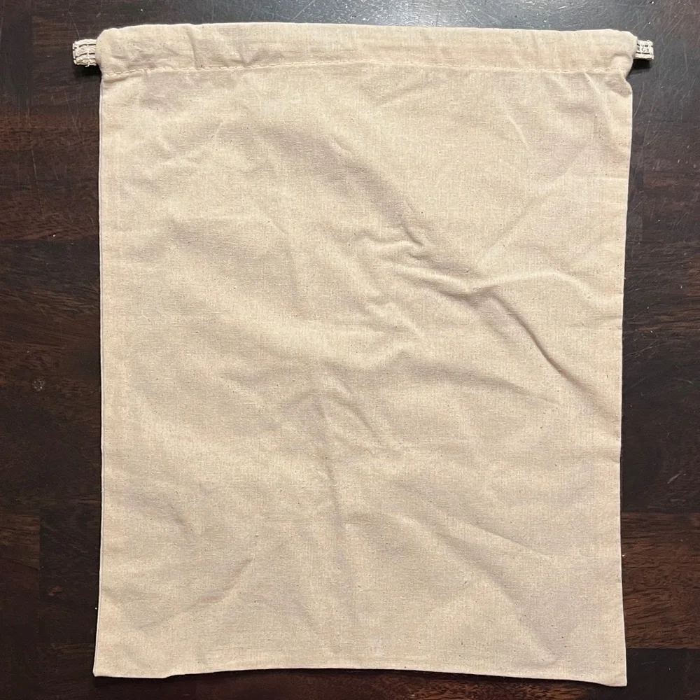 Set of 2 Tory Burch Drawstring Cotton Dust Bags, Approx 12” Wide x 14.5” Tall